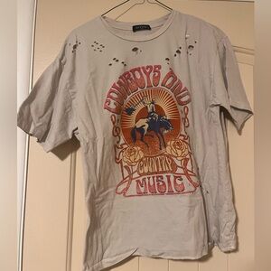 Cream. Women's Western Top